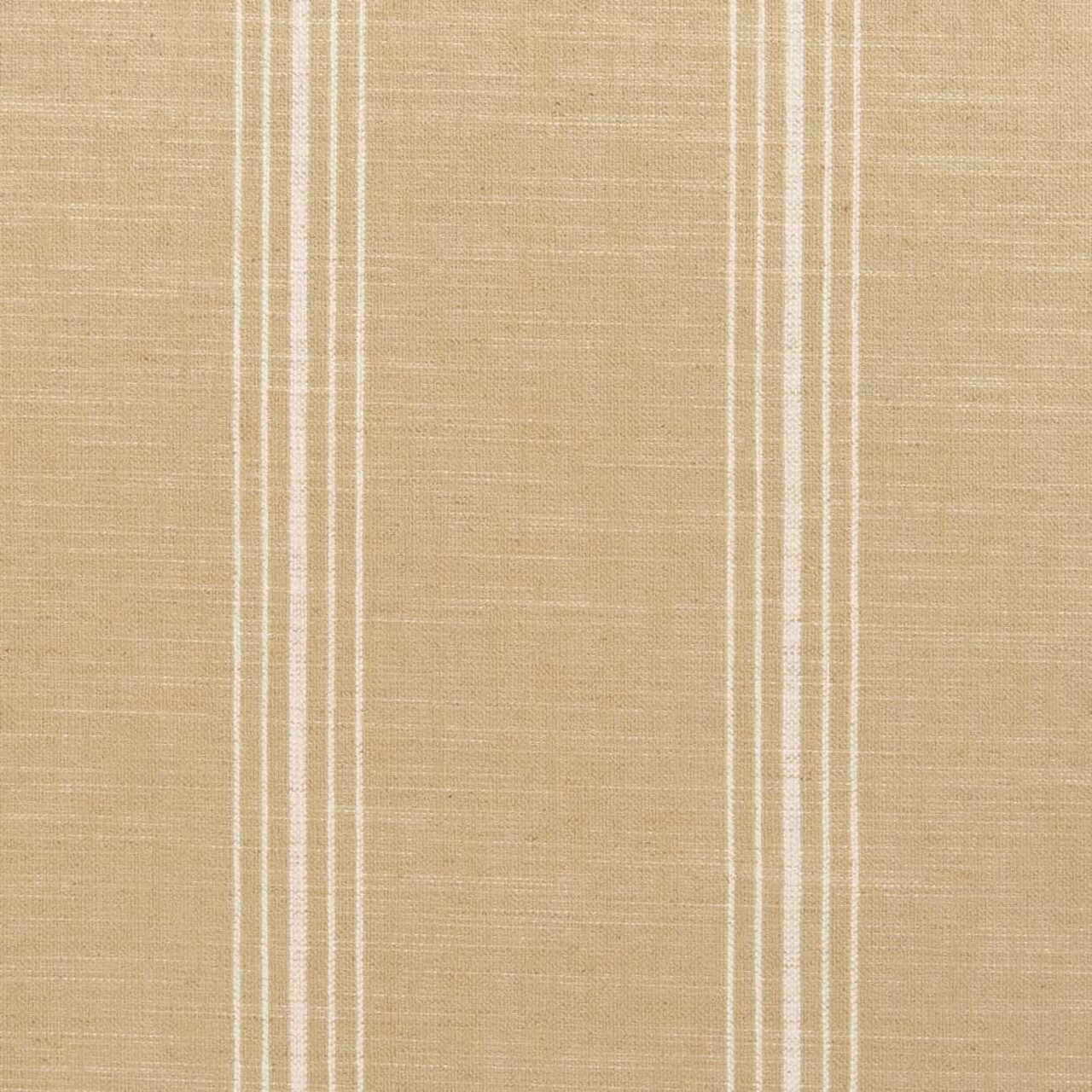 Newport Sand - Beige & Taupe Stripe Upholstery Fabric 54 Inches"